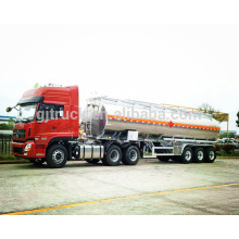 46000 litros 3 tanque de combustível de alumínio do semi reboque de aço inoxidável do tanque do óleo reboque do lpg reboque do tanque do óleo